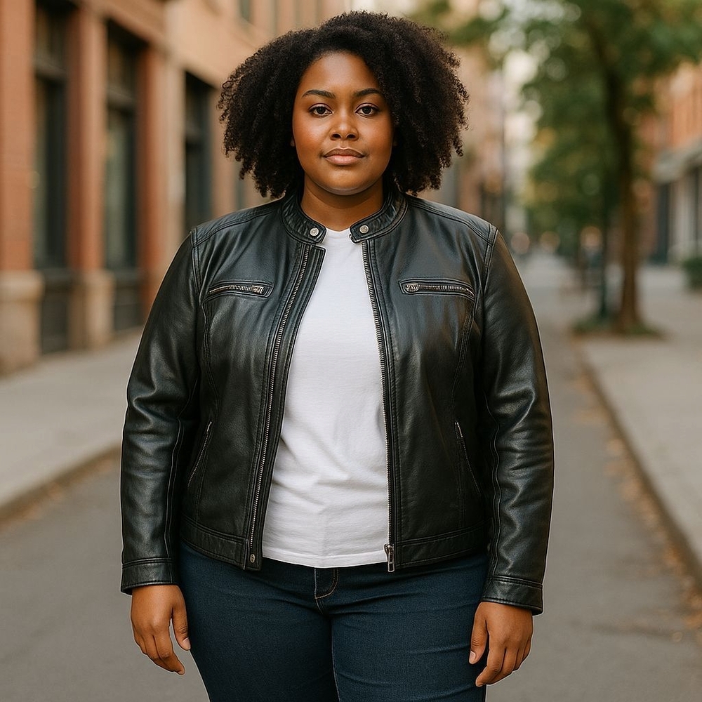 New Look LadiesBlack Leather Jacket